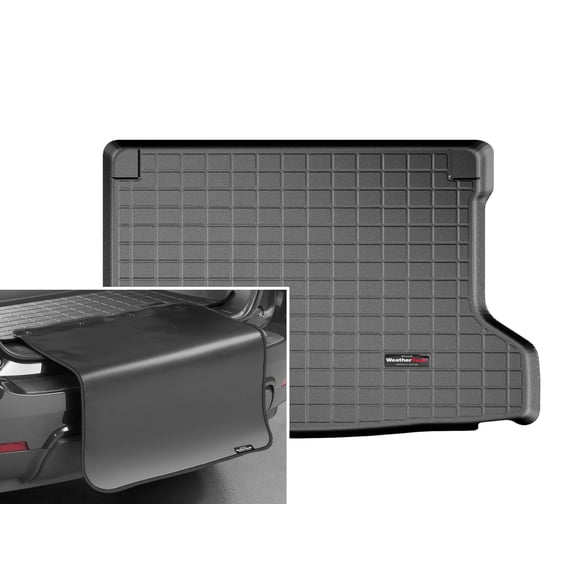 WeatherTech Cargo Trunk Liner with Bumper Protector compatible with 2016-2022 Honda HR-V - Behind 2nd Row w/ Bumper Protector, Black