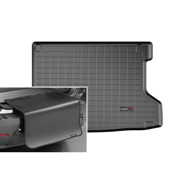 WeatherTech Cargo Trunk Liner with Bumper Protector compatible with 2016-2022 Honda HR-V - Behind 2nd Row w/ Bumper Protector, Black
