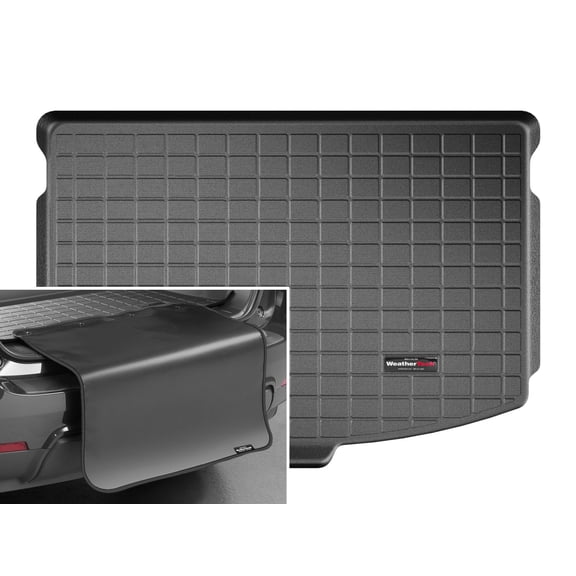 WeatherTech Cargo Trunk Liner with Bumper Protector compatible with 2018-2019 Nissan Rogue - Behind 2nd Row w/ Bumper Protector, Black