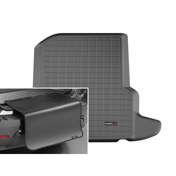WeatherTech Cargo Trunk Liner with Bumper Protector compatible with 2018-2020 Buick Regal - Behind 2nd Row w/ Bumper Protector, Black