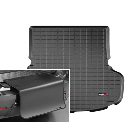 WeatherTech Cargo Trunk Liner with Bumper Protector compatible with 2018-2023 Kia Stinger - Trunk With Bumper Protector, Black