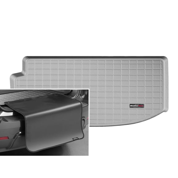 WeatherTech Cargo Trunk Liner with Bumper Protector compatible with 2018-2024 Buick Enclave - Behind 3rd Row w/ Bumper Protector, Grey