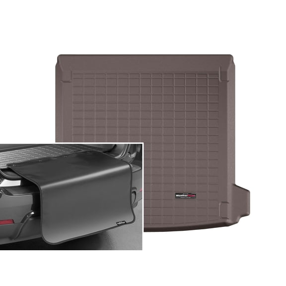 WeatherTech Cargo Trunk Liner with Bumper Protector compatible with 2019-2024 Lamborghini Urus - Behind 2nd Row w/ Bumper Protector, Cocoa