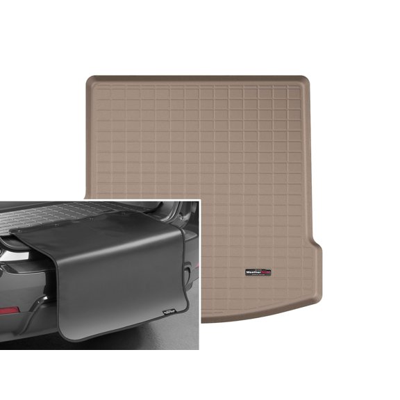 WeatherTech Cargo Trunk Liner with Bumper Protector compatible with 2019-2024 Lamborghini Urus - Behind 2nd Row w/ Bumper Protector, Grey