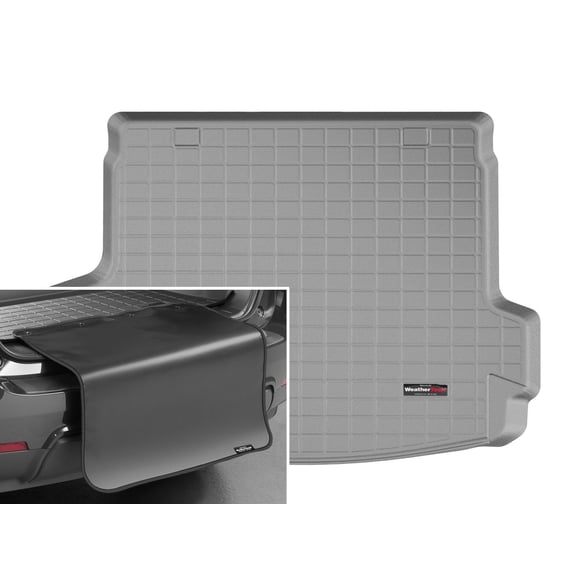 WeatherTech Cargo Trunk Liner with Bumper Protector compatible with 2020-2022 Honda CR-V Hybrid - Behind 2nd Row w/ Bumper Protector, Grey