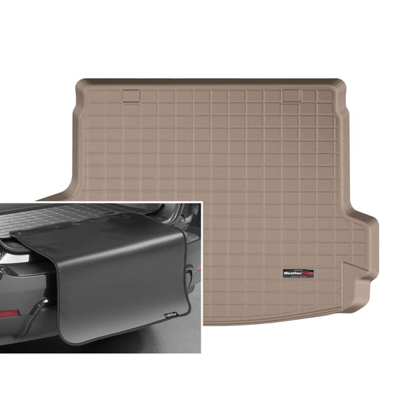 WeatherTech Cargo Trunk Liner with Bumper Protector compatible with 2020-2022 Honda CR-V Hybrid - Behind 2nd Row w/ Bumper Protector, Tan