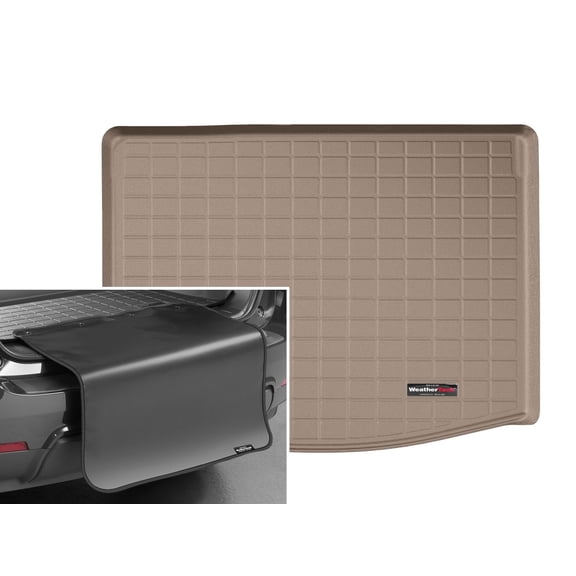 WeatherTech Cargo Trunk Liner with Bumper Protector compatible with 2020-2026 Buick Encore GX - Behind 2nd Row w/ Bumper Protector, Tan