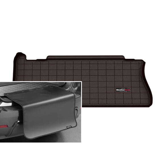 WeatherTech Cargo Trunk Liner with Bumper Protector compatible with 2021-2025 Toyota Sienna - Behind 3rd Row w/ Bumper Protector, Cocoa