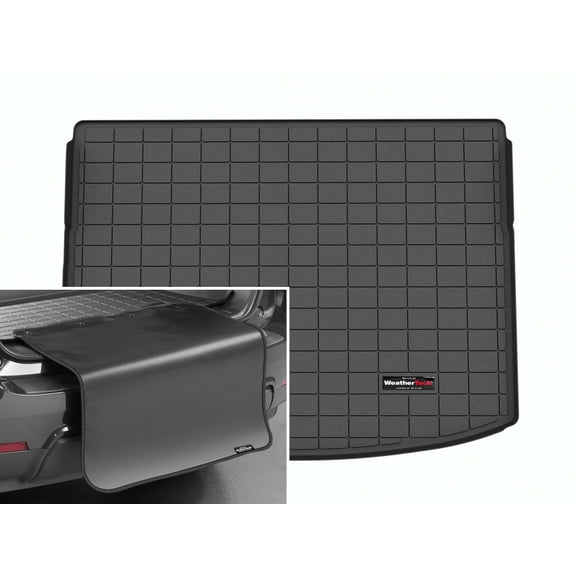 WeatherTech Cargo Trunk Liner with Bumper Protector compatible with 2023-2024 Honda CR-V - Cargo Tray In Lowest w/ Bumper Protector, Black