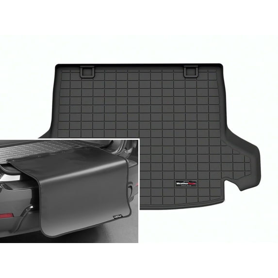 WeatherTech Cargo Trunk Liner with Bumper Protector compatible with HR-V, adx - Behind 2nd Row w/ Bumper Protector, Black