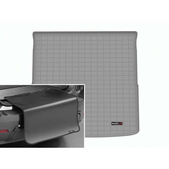 WeatherTech Cargo Trunk Liner with Bumper Protector compatible with 2023-2026 Honda Pilot - Behind 2nd Row w/ Bumper Protector, Grey
