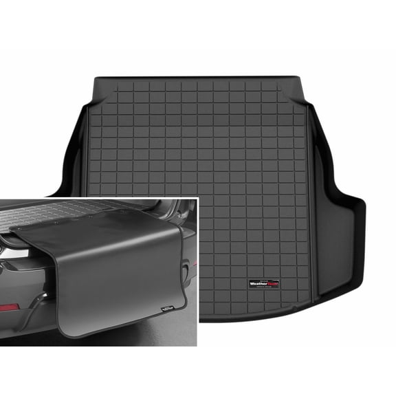 WeatherTech Cargo Trunk Liner with Bumper Protector compatible with 2023-2026 Toyota Corolla Hybrid - Trunk With Bumper Protector, Black