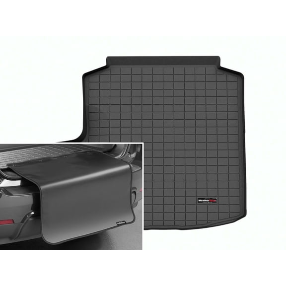 WeatherTech Cargo Trunk Liner with Bumper Protector compatible with 2023-2026 Toyota Crown - Trunk With Bumper Protector, Black
