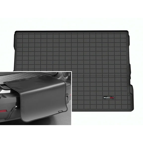 WeatherTech Cargo Trunk Liner with Bumper Protector compatible with 2023-2026 Toyota Sequoia - Behind 2nd Row w/ Bumper Protector, Black