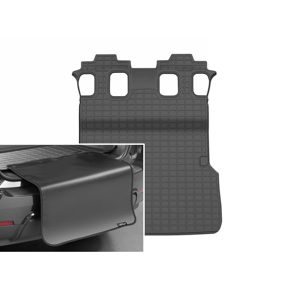 WeatherTech Cargo Trunk Liner with Bumper Protector compatible with 2024-2025 Lexus GX - Behind 2nd Row w/ Bumper Protector, Black