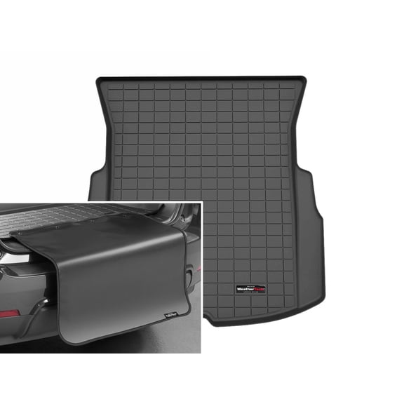WeatherTech Cargo Trunk Liner with Bumper Protector compatible with 2024-2026 Tesla Model 3 - Trunk With Bumper Protector, Black