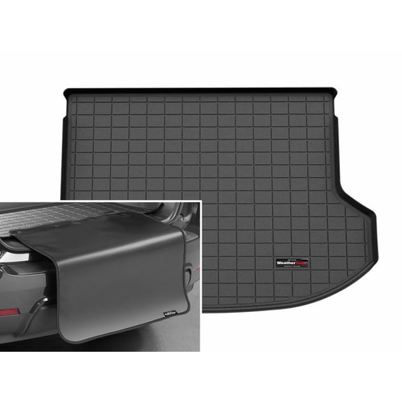 WeatherTech Cargo Trunk Liner with Bumper Protector compatible with 2025-2026 Kia Seltos - Behind 2nd Row w/ Bumper Protector, Black