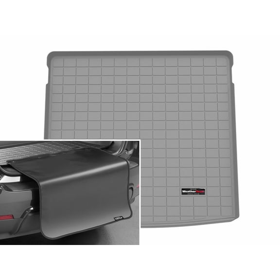 WeatherTech Cargo Trunk Liner with Bumper Protector compatible with 2025-2026 VW Tiguan - Behind 2nd Row w/ Bumper Protector, Grey