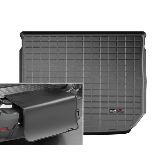 WeatherTech Cargo Trunk Liner with Bumper Protector compatible with Audi TTS, TT, TT RS - Trunk With Bumper Protector, Black