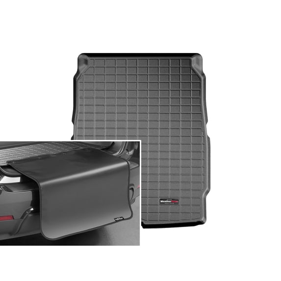 WeatherTech Cargo Trunk Liner with Bumper Protector compatible with BMW 650i, ALPINA B6, 640i, M6 - Trunk With Bumper Protector, Black