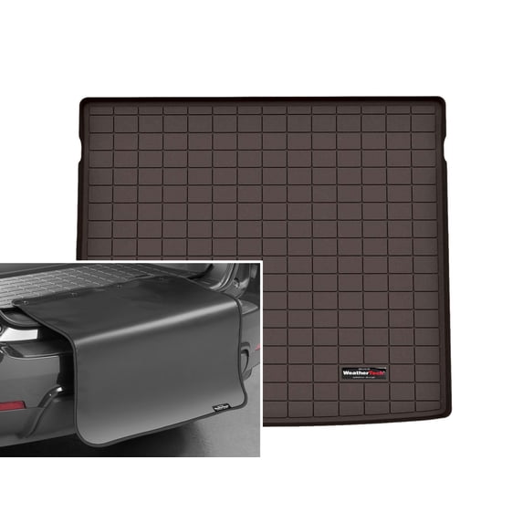 WeatherTech Cargo Trunk Liner with Bumper Protector compatible with BMW X2 28i, X2 M35i - Behind 2nd Row w/ Bumper Protector, Cocoa