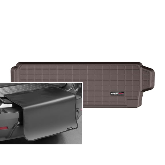 WeatherTech Cargo Trunk Liner with Bumper Protector compatible with BMW X5 40i, X5 50i - Behind 3rd Row w/ Bumper Protector, Cocoa