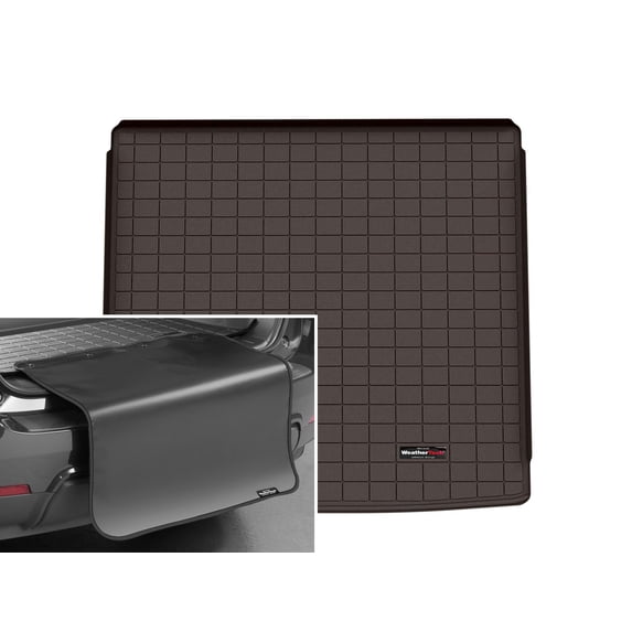WeatherTech Cargo Trunk Liner with Bumper Protector compatible with BMW iX xDrive50, iX M60, ixxdrive60, ixm70, ixxdrive45 - Behind 2nd Row w/ Bumper Protector, Cocoa