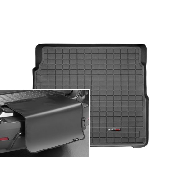 WeatherTech Cargo Trunk Liner with Bumper Protector compatible with Cadillac CTS, CTS-V - Behind 2nd Row w/ Bumper Protector, Black