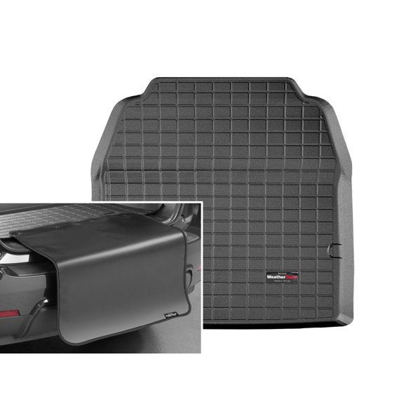 WeatherTech Cargo Trunk Liner with Bumper Protector compatible with Cadillac CTS-V, CTS - Trunk With Bumper Protector, Black