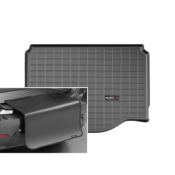 WeatherTech Cargo Trunk Liner with Bumper Protector compatible with Trax, Encore - Behind 2nd Row w/ Bumper Protector, Black