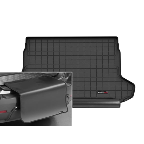 WeatherTech Cargo Trunk Liner with Bumper Protector compatible with BRZ, GR86 - Trunk With Bumper Protector, Black