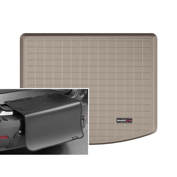 WeatherTech Cargo Trunk Liner with Bumper Protector compatible with MKC, Escape - Behind 2nd Row w/ Bumper Protector, Tan