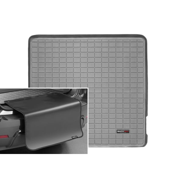 WeatherTech Cargo Trunk Liner with Bumper Protector compatible with Explorer, Mountaineer - Behind 2nd Row w/ Bumper Protector, Grey