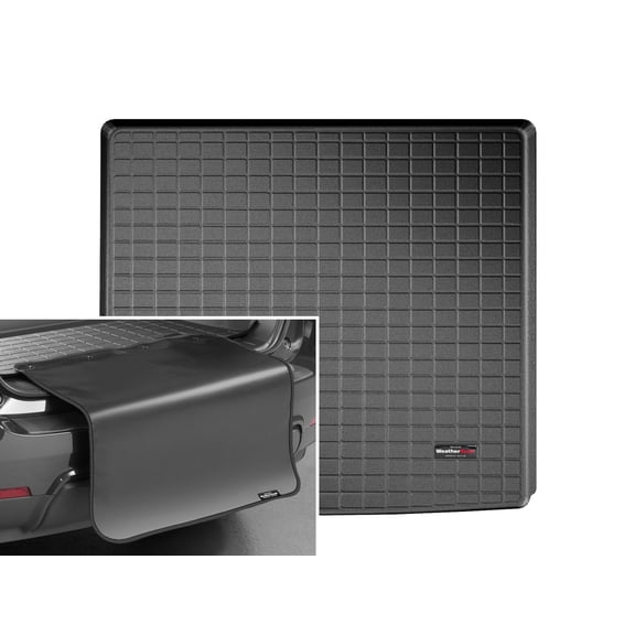 WeatherTech Cargo Trunk Liner with Bumper Protector compatible with Yukon, Tahoe, Escalade - Behind 2nd Row w/ Bumper Protector, Black