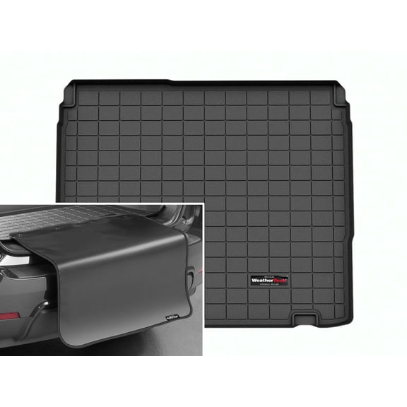 WeatherTech Cargo Trunk Liner with Bumper Protector compatible with Toyota Prius Plug-In Hybrid, Prius, Prius Prime - Behind 2nd Row w/ Bumper Protector, Black