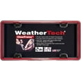 thumbnail image 1 of WeatherTech ClearFrame License Plate Frame, Red / Black, 1 of 4