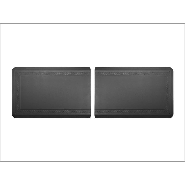 WeatherTech ComfortMat Connect, 24 by 36 Inches Anti-Fatigue End Mats,  Bordered Pattern, Black - Set of 2