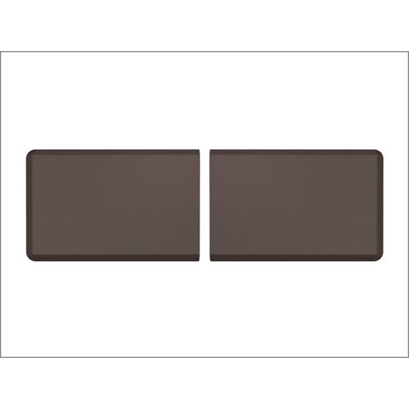 WeatherTech ComfortMat Connect, 24 by 36 Inches Anti-Fatigue End Mats, Carbon Fiber Pattern, Cocoa - Set of 2