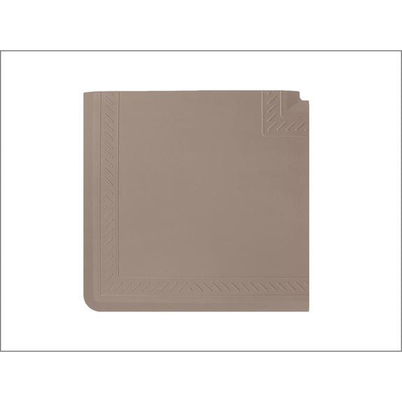 WeatherTech ComfortMat Connect, 25 by 25 Inches Anti-Fatigue Corner Mat, Bordered Pattern, Tan