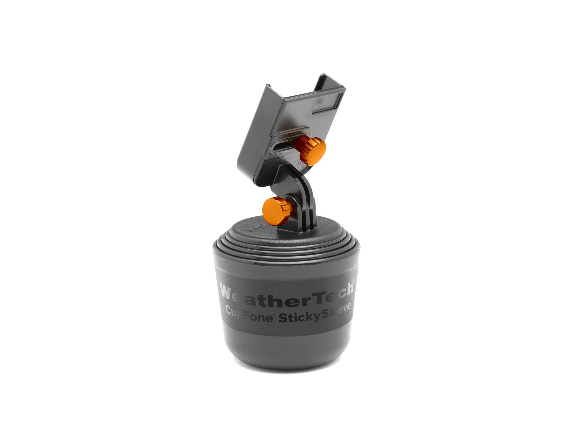 WeatherTech CupFone Cup Holder for Car Phone Mount Automobile Cradle Compatible with iPhone and Cell Phones with Solid Billet Aluminum Knobs Orange Walmart