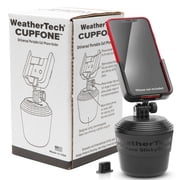 WeatherTech CupFone Cup Holder for Car Phone Mount Automobile Compatible with iPhone in Black