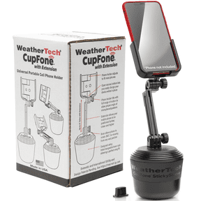 WeatherTech CupFone with Extension, Cell Phone Mount for Car, Universal Fit