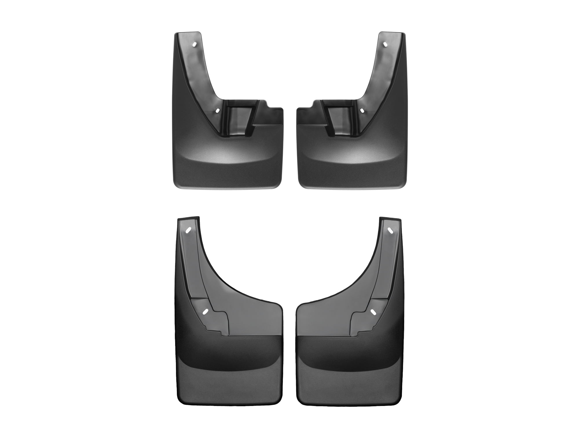 WeatherTech Custom No Drill Splash Guard MudFlaps compatible with Ram 1500, Ram Truck 1500, Ram 1500 Classic, Ram Truck 1500 Classic, Front & Rear Set - Black