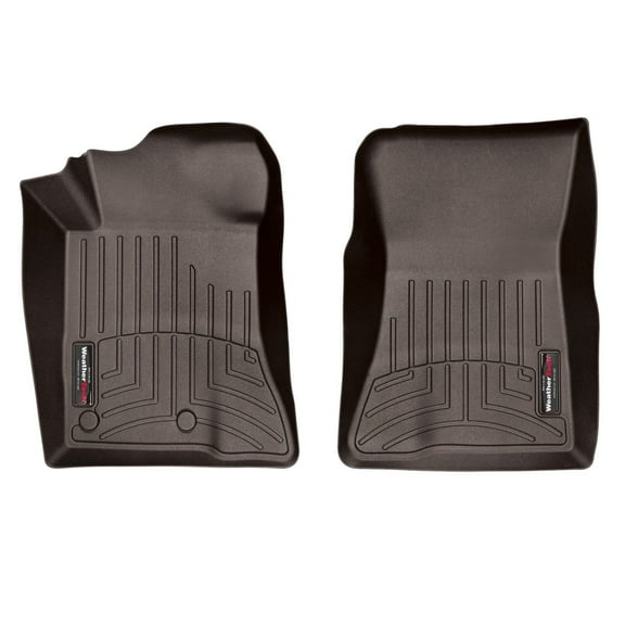 WeatherTech Custom Fit FloorLiners compatible with Ford Mustang, Mustang Shelby GT350, Mustang Shelby GT350R, Mustang Shelby GT500, Mustang Mach 1 - 1st Row (Driver & Passenger), Cocoa