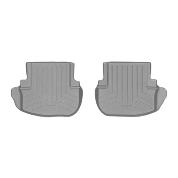 WeatherTech Custom Fit FloorLiners compatible with Mercedes AMG C 63 Cabriolet, C-Class, AMG C 43 Cabriolet, C-Class Cabriolet, AMG C 63 S Cabriolet, AMG C 43 - 2nd Row (2-Piece Liner), Grey