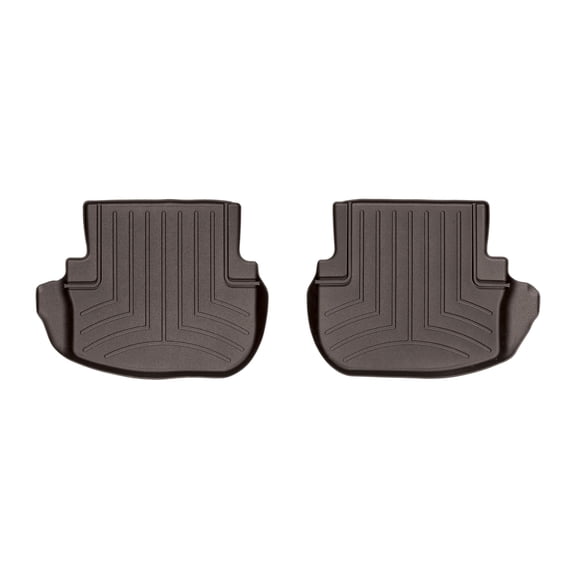 WeatherTech Custom Fit FloorLiners compatible with Mercedes AMG C 43, AMG C 43 Cabriolet, AMG C 63 Cabriolet, AMG C 63, AMG C 63 S, C-Class Cabriolet - 2nd Row (2-Piece Liner), Cocoa