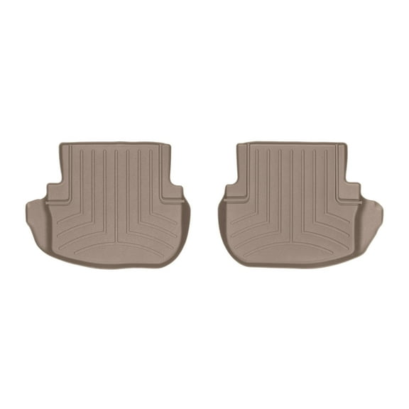 WeatherTech Custom Fit FloorLiners compatible with Mercedes AMG C 43 Cabriolet, AMG C 63 Cabriolet, C-Class, AMG C 63, AMG C 63 S, AMG C 43 - 2nd Row (2-Piece Liner), Tan