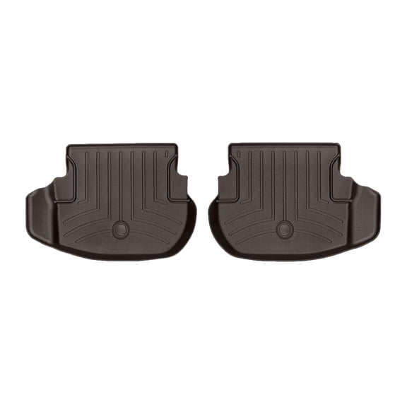 WeatherTech Custom Fit FloorLiners compatible with Mercedes E-Class Coupe, AMG E 53 Cabriolet, AMG E 53 Coupe, E-Class, AMG E 53, E-Class Cabriolet - 2nd Row (2-Piece Liner), Cocoa