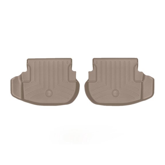 WeatherTech Custom Fit FloorLiners compatible with Mercedes AMG E 53 Cabriolet, AMG E 53 Coupe, E-Class Cabriolet, E-Class Coupe, AMG E 53, E-Class - 2nd Row (2-Piece Liner), Tan