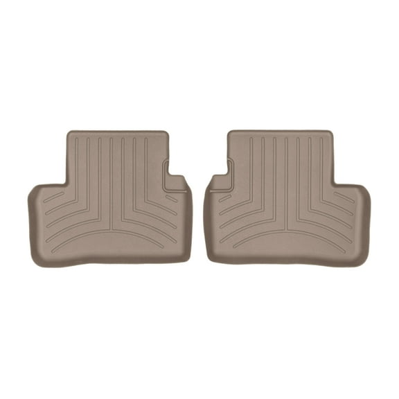WeatherTech Custom Fit FloorLiners compatible with Mercedes AMG E 53, E-Class Wagon, E-Class, AMG E 63 S Sedan, E-Class Sedan, AMG E 43 - 2nd Row (2-Piece Liner), Tan